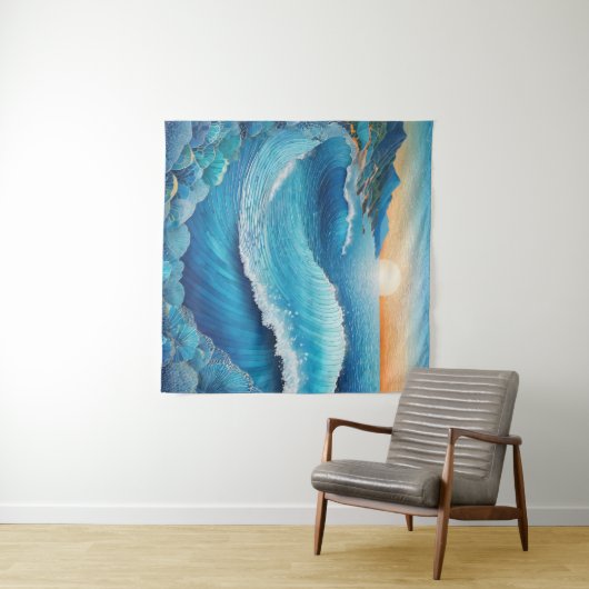 Fantasia Waters Zeegezicht Wandkleed (In Situ (horizontaal))