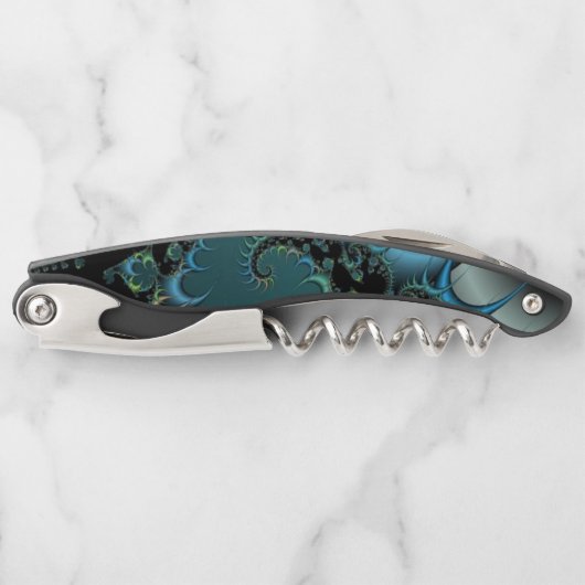 Fantasie Abstract Tentakel Fractal Design Kurkentrekker (Voorkant)