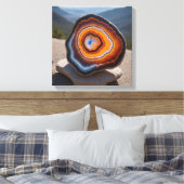 Fantasie Agaat Nodule Canvas Print (Insitu (Slaapkamer))