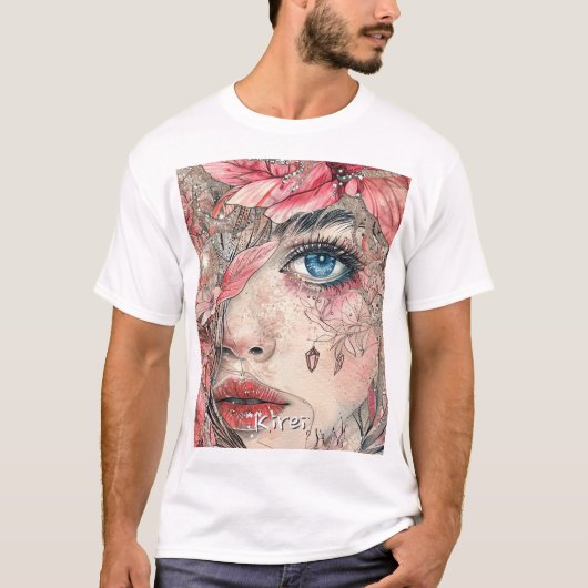 Fantasie Anime Manga Japan Kirei 綺麗 Tshirt Custom (Voorkant)