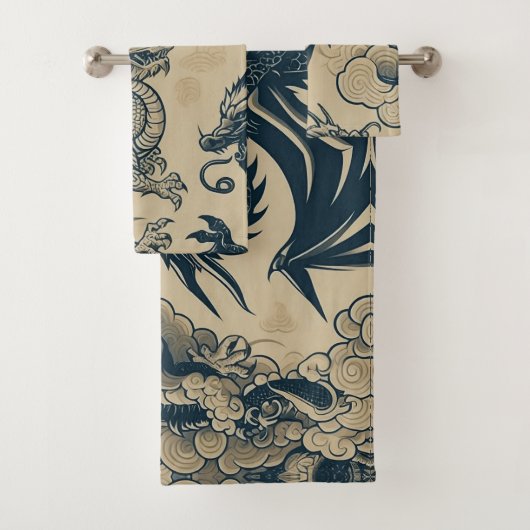 Fantasie Antieke Draken Bad Handdoek (Insitu)
