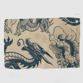 Fantasie Antieke Draken Golfhanddoek (Horizontaal)