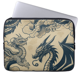 Fantasie Antieke Draken Laptop Sleeve
