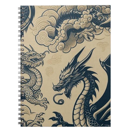Fantasie Antieke Draken Notitieboek (Voorkant)