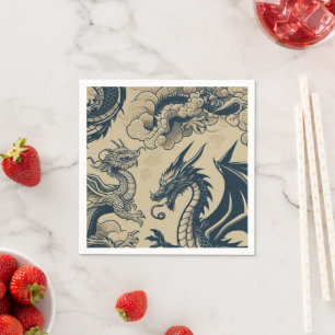 Fantasie Antieke Draken Servet