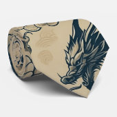Fantasie Antieke Draken Stropdas (Opgerold)