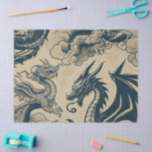 Fantasie Antieke Draken Tissuepapier (Craft)