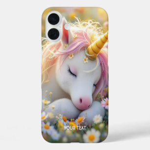 Fantasie Baby Eenhoorn Bloemen iPhone 16 Plus Hoesje