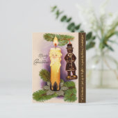  FANTASIE "BABY FACE CANDLE" ORNAMENT FEESTDAGENKAART (Staand voorkant)