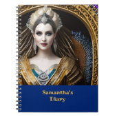 Fantasie barokke koningin notitieboek (Voorkant)