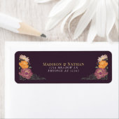 Fantasie betoverde bloementuin bruiloft etiket (Insitu)