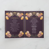 Fantasie betoverde bloementuin bruiloft programma (Binnen)