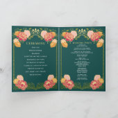 Fantasie betoverde bloementuin bruiloft programma (Binnen)