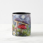 Fantasie betoverende paddenstoelen Toadstool kleur Mok (Midden)