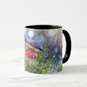 Fantasie betoverende paddenstoelen Toadstool kleur Mok (Voorkant rechts)