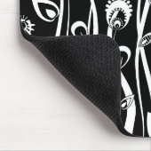 Fantasie bloemen_wit muismat (Hoek)