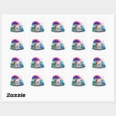 Fantasie Boek Liefhebber Fee Vierkante Sticker (Vel)
