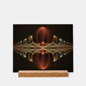 Fantasie Bouw Glanzende Abstracte Fractal Art Acryl Bord (Voorkant)