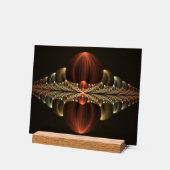 Fantasie Bouw Glanzende Abstracte Fractal Art Acryl Bord (Hoek)
