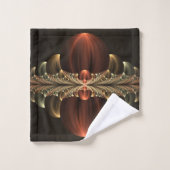 Fantasie Bouw Glanzende Abstracte Fractal Art Bad Handdoek (Wasdoekje)