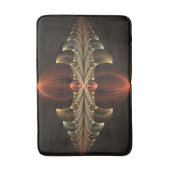 Fantasie Bouw Glanzende Abstracte Fractal Art Badmat (Voorkant Verticaal)