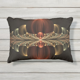 Fantasie Bouw Glanzende Abstracte Fractal Art Buitenkussen