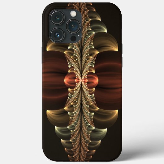 Fantasie Bouw Glanzende Abstracte Fractal Art Case-Mate iPhone Case (Achterkant)