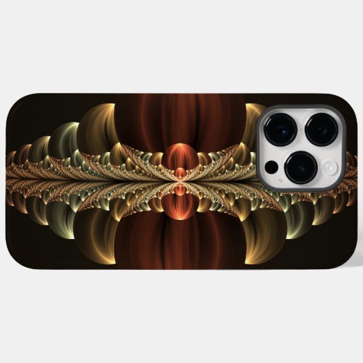 Fantasie Bouw Glanzende Abstracte Fractal Art Case-Mate iPhone Case (Achterkant (horizontaal))