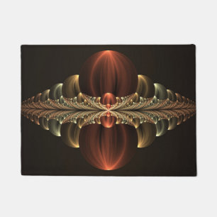 Fantasie Bouw Glanzende Abstracte Fractal Art Deurmat