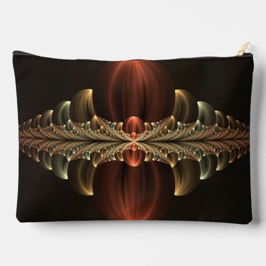 Fantasie Bouw Glanzende Abstracte Fractal Art Etui (Achterkant)