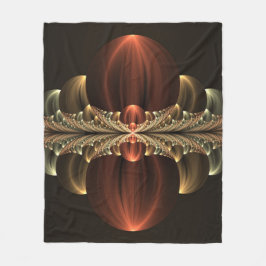 Fantasie Bouw Glanzende Abstracte Fractal Art Fleece Deken