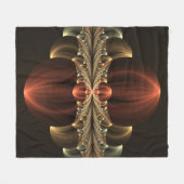 Fantasie Bouw Glanzende Abstracte Fractal Art Fleece Deken (Voorkant (Horizontaal))