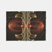 Fantasie Bouw Glanzende Abstracte Fractal Art Fleece Deken (Voorkant (Horizontaal))