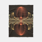 Fantasie Bouw Glanzende Abstracte Fractal Art Fleece Deken (Voorkant)
