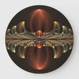 Fantasie Bouw Glanzende Abstracte Fractal Art Grote Klok