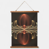 Fantasie Bouw Glanzende Abstracte Fractal Art Hangend Wandkleed (Voorkant)