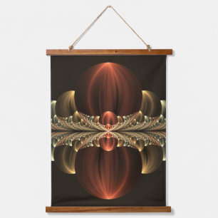 Fantasie Bouw Glanzende Abstracte Fractal Art Hangend Wandkleed