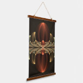 Fantasie Bouw Glanzende Abstracte Fractal Art Hangend Wandkleed (Gebogen)