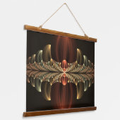 Fantasie Bouw Glanzende Abstracte Fractal Art Hangend Wandkleed (Gebogen)