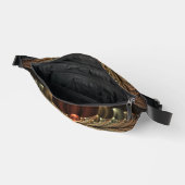 Fantasie Bouw Glanzende Abstracte Fractal Art Heuptasje (Open)