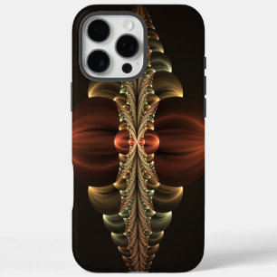 Fantasie Bouw Glanzende Abstracte Fractal Art iPhone 16 Pro Max Hoesje