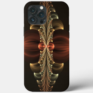 Fantasie Bouw Glanzende Abstracte Fractal Art iPhone 13 Pro Max Hoesje