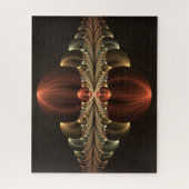 Fantasie Bouw Glanzende Abstracte Fractal Art Legpuzzel (Verticaal)
