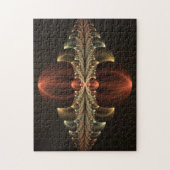 Fantasie Bouw Glanzende Abstracte Fractal Art Legpuzzel (Verticaal)