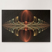 Fantasie Bouw Glanzende Abstracte Fractal Art Legpuzzel (Horizontaal)
