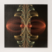 Fantasie Bouw Glanzende Abstracte Fractal Art Legpuzzel (Verticaal)
