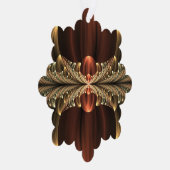 Fantasie Bouw Glanzende Abstracte Fractal Art Ornament Kaart (Rechts)