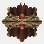 Fantasie Bouw Glanzende Abstracte Fractal Art Ornament Kaart (Voorkant)