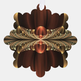 Fantasie Bouw Glanzende Abstracte Fractal Art Ornament Kaart