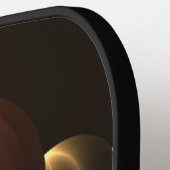 Fantasie Bouw Glanzende Abstracte Fractal Art Pickleball Paddle (Links Detail)